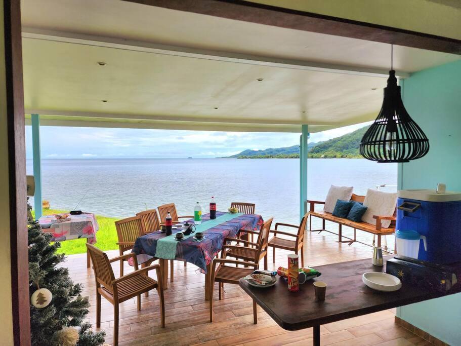 Duplex En Bord De Mer Fare Tahitea Pension Taputapuapea Dış mekan fotoğraf