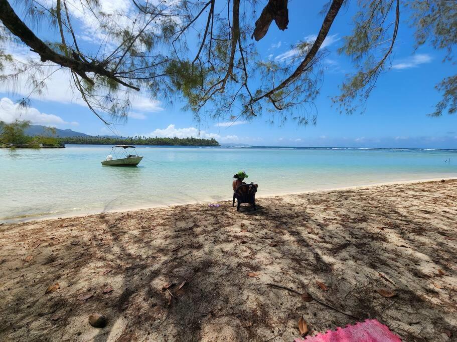Duplex En Bord De Mer Fare Tahitea Pension Taputapuapea Dış mekan fotoğraf